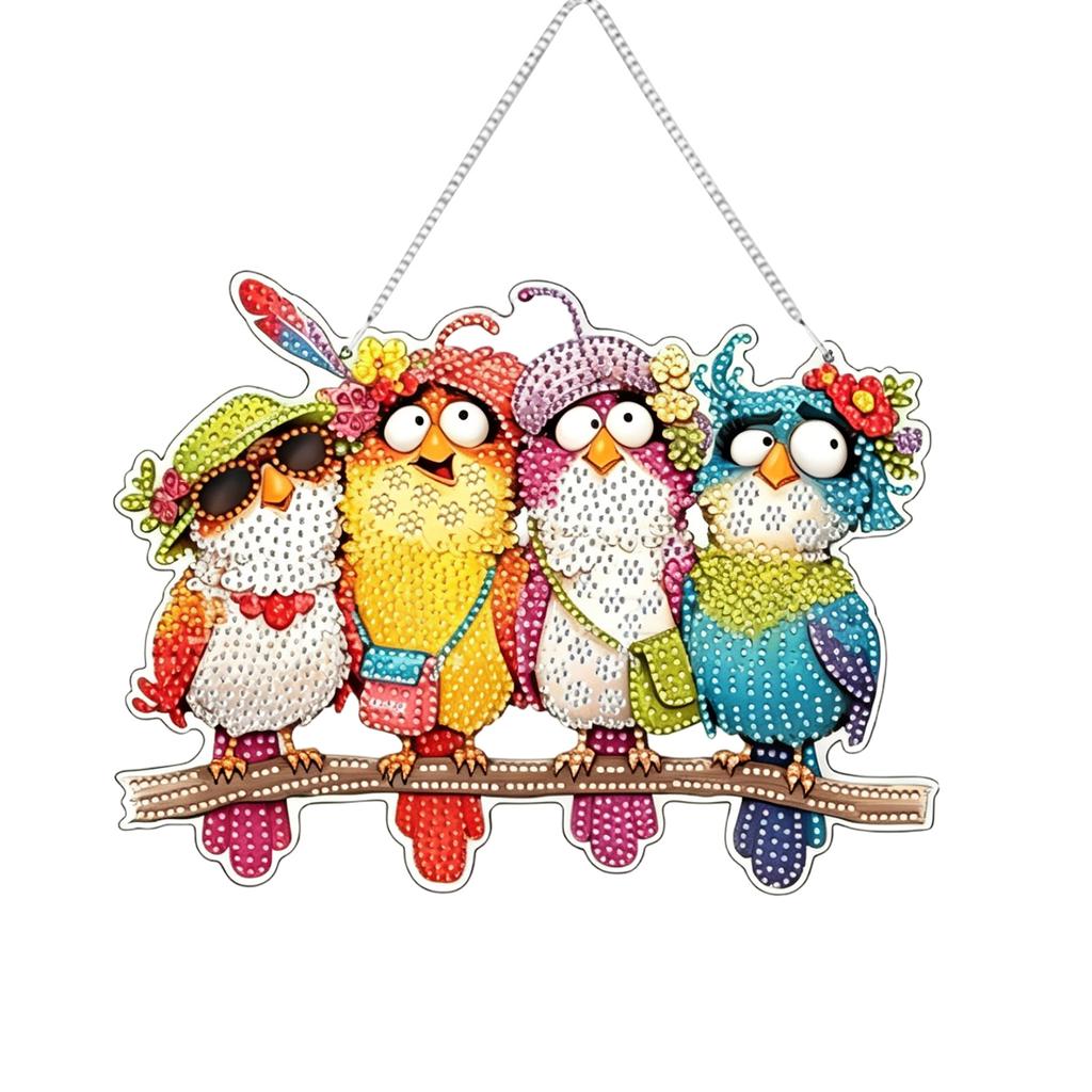 Colorful Bird Hanging Ornament - DIY Decor