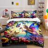 Colorful Fairy Garden Decoration Set Exquisite Three-Piece Bedding Set Gift For Kids And Adults