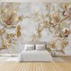 Mural Wallpaper Modern 3D Relief Flowers Modern Fashion 3D Living Room Bedroom Sofa TV Background Wall Home Decor Wall Cloth Wall Paper
