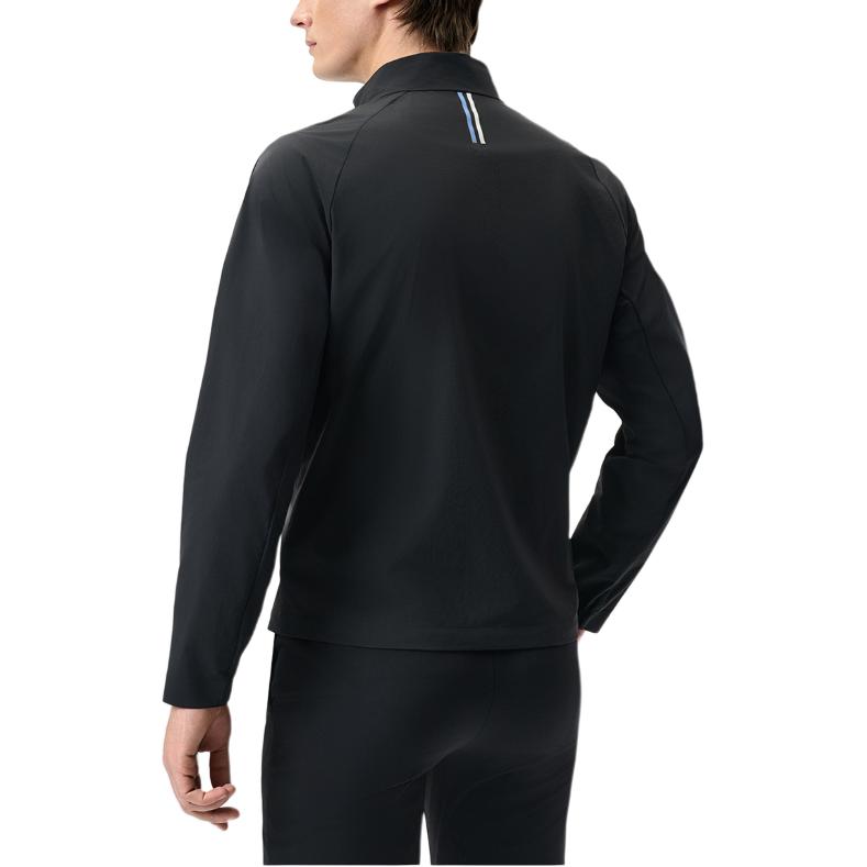 FILA Golf Series Casual Fashion Simple Versatile Stand Collar Jacket Men Jacket Deep-Black A11M525701F-BK