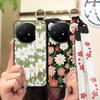Fashion Design Protective Phone Case For TCL 50 Nxtpaper 5G/50Pro Nxtpaper 5G Wristband Kickstand Dirt-resistant Flower