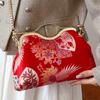 High-level Appearance Single-shoulder Bag Cheongsam Shell Bag Embroidery Texture Crossbody Bag