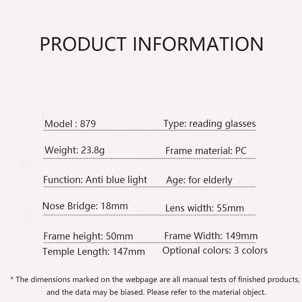 New Fashionable Personalized Cat Eye Women's Presbyopia Glasses Retro Neutral Color Blocked Anti Blue Light Presbyopia Glasses