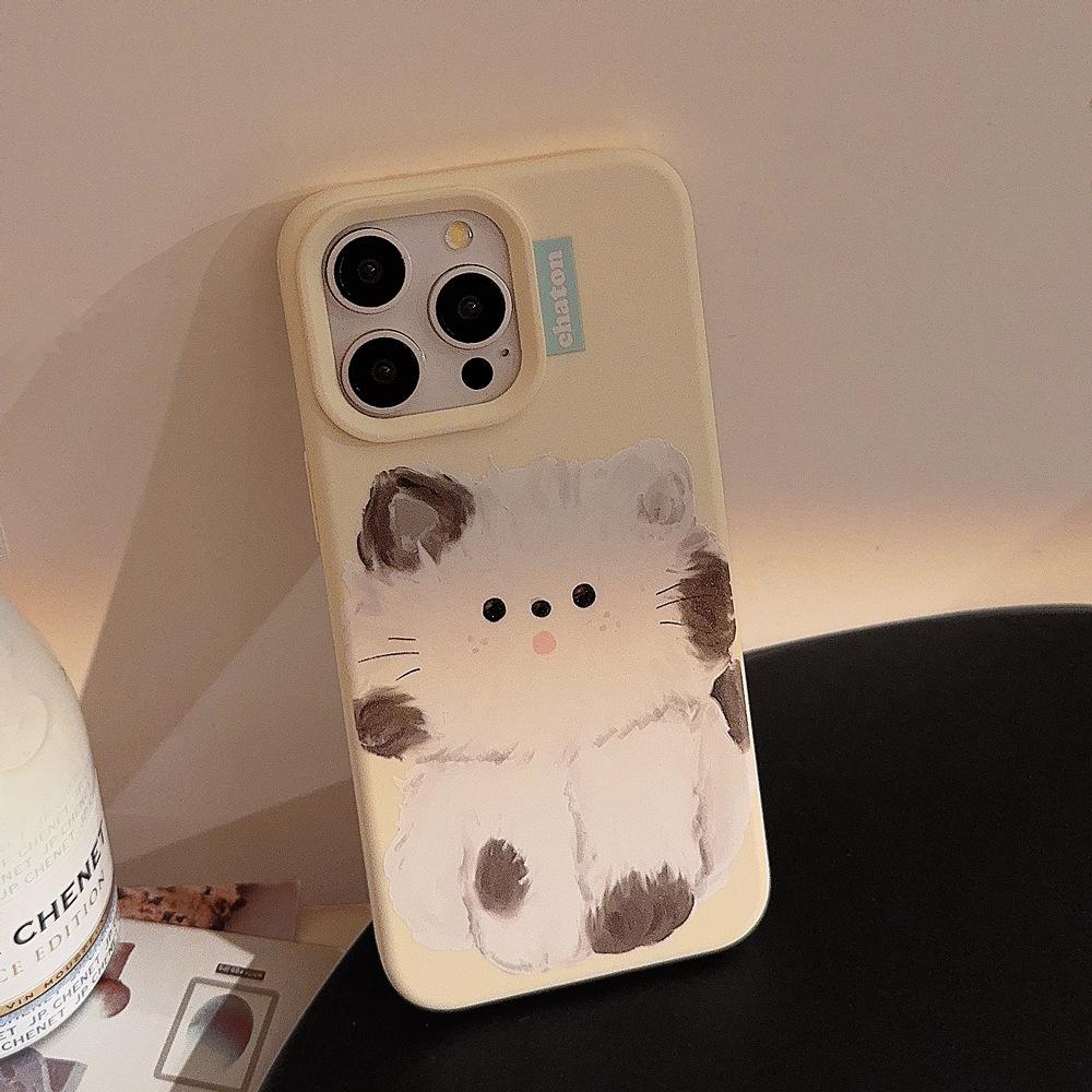 Cute Oil Painting Kitten Case for iPhone 17 iPhone 17 Pro Max