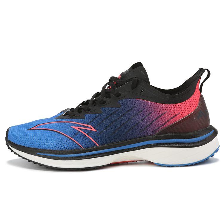 Anta Running Collection Comfortable Cushioning Slip Resistant Abrasion Resistant Low top Running Shoes Men's Blue Red 112215566-2