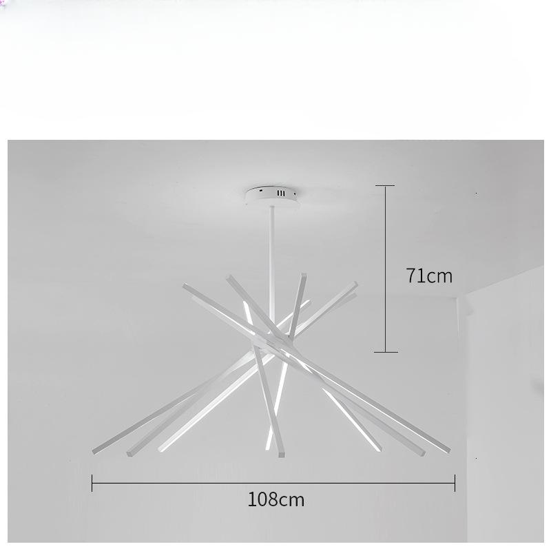

Украшение гостиной люстры постмодернистские минималистичные светильники большие холловые фары скандинавский белый минималистичный дизайн Warm White белый