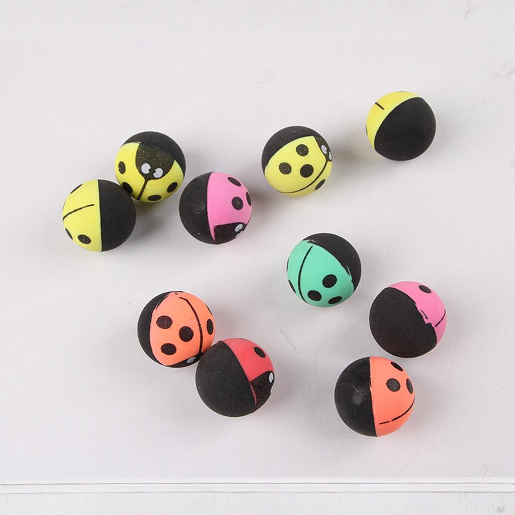 Insect Shape Elastic Ball Toy Interactive Rolling Self-Entertainment Small Pet Toy Supplies