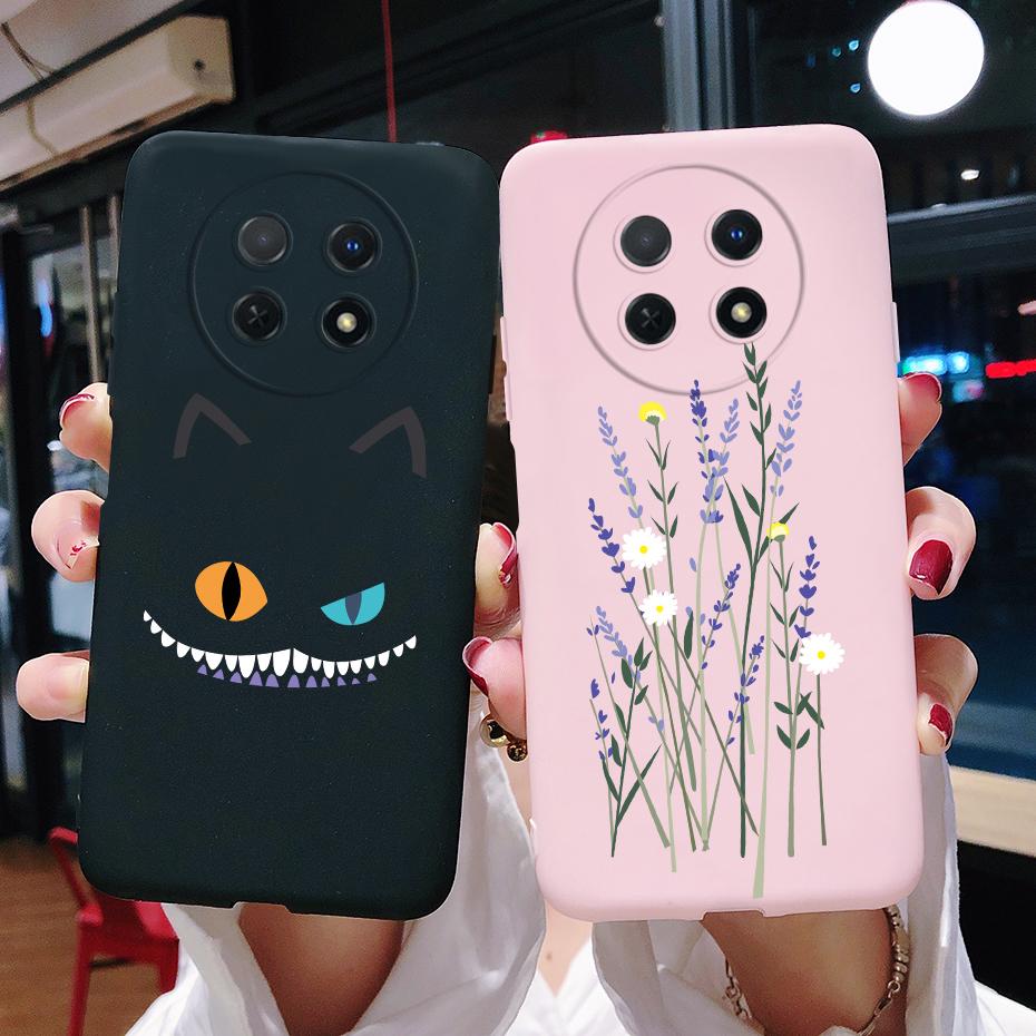 For Huawei Nova Y91 Case 2023 Cute Cat Cartoon Funda Soft Silicone Back Cover For Huawei NovaY91 Y 91 STG-LX1 STG-LX2 Phone Case