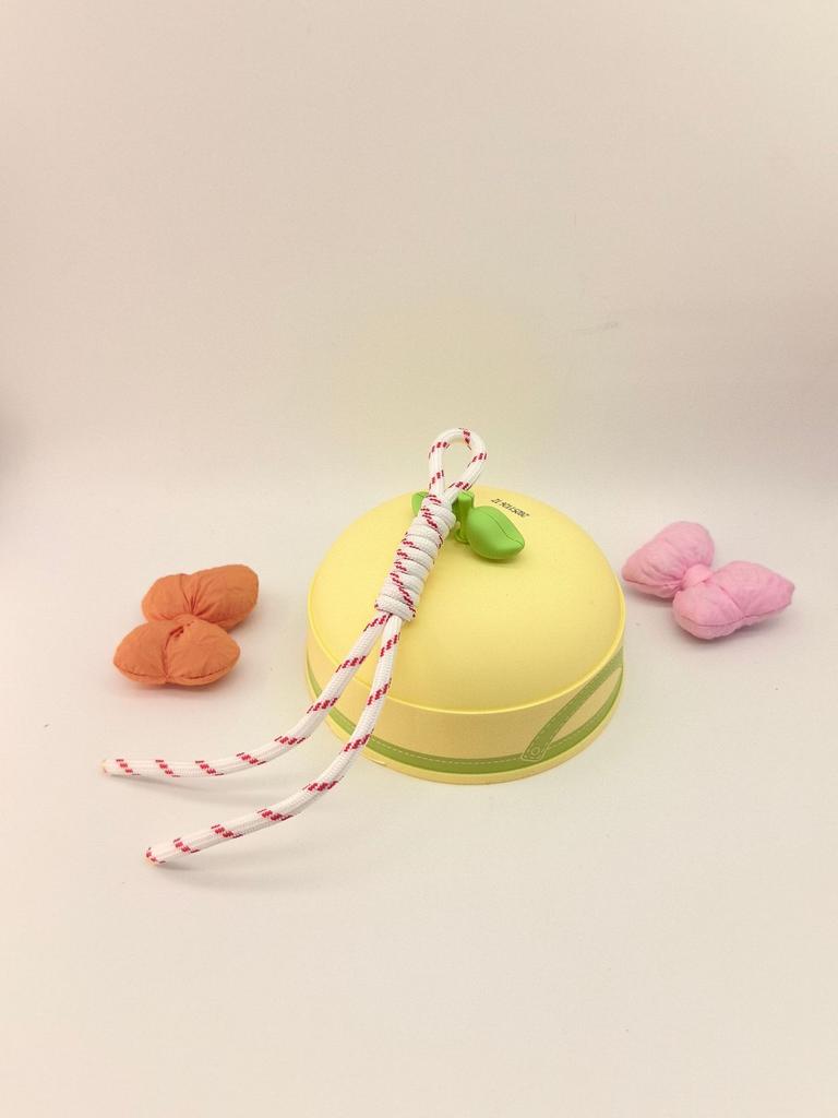 Spot Color Hand-Woven Rope Lanyard Pendant Trendy Color Nylon Rope Bag Keychain Pendant High Sense