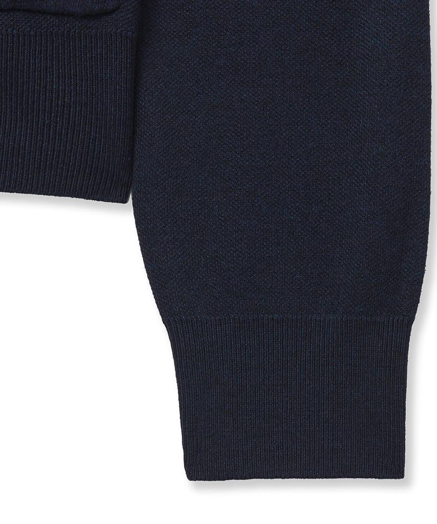 Noirer Essential Loose Fit V-Neck Cardigan (Navy)