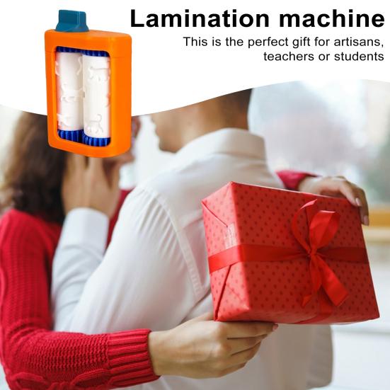 Business Card Embosser Portable Lightweight 3D Printed Embosser Tools DIY Cards Scrapbooking Crafts Mini Dual Rollers Embosser Stamp
