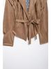 Autumn Women's Street Fashion Lace-up Waist-Cinching Jacket 