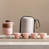 with tea strainer Travel Ceramic Teapots Chinese Style Mini Tea Cup Set  Teas Brewing Utensils
