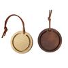 2 Round Wooden Automotive Air Fresheners Firm Wax Or Walnut For Sophisticated Look