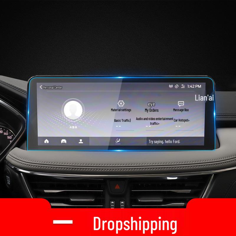 Ford Escape and Ecosport Center Console Screen Protector Tempered Film