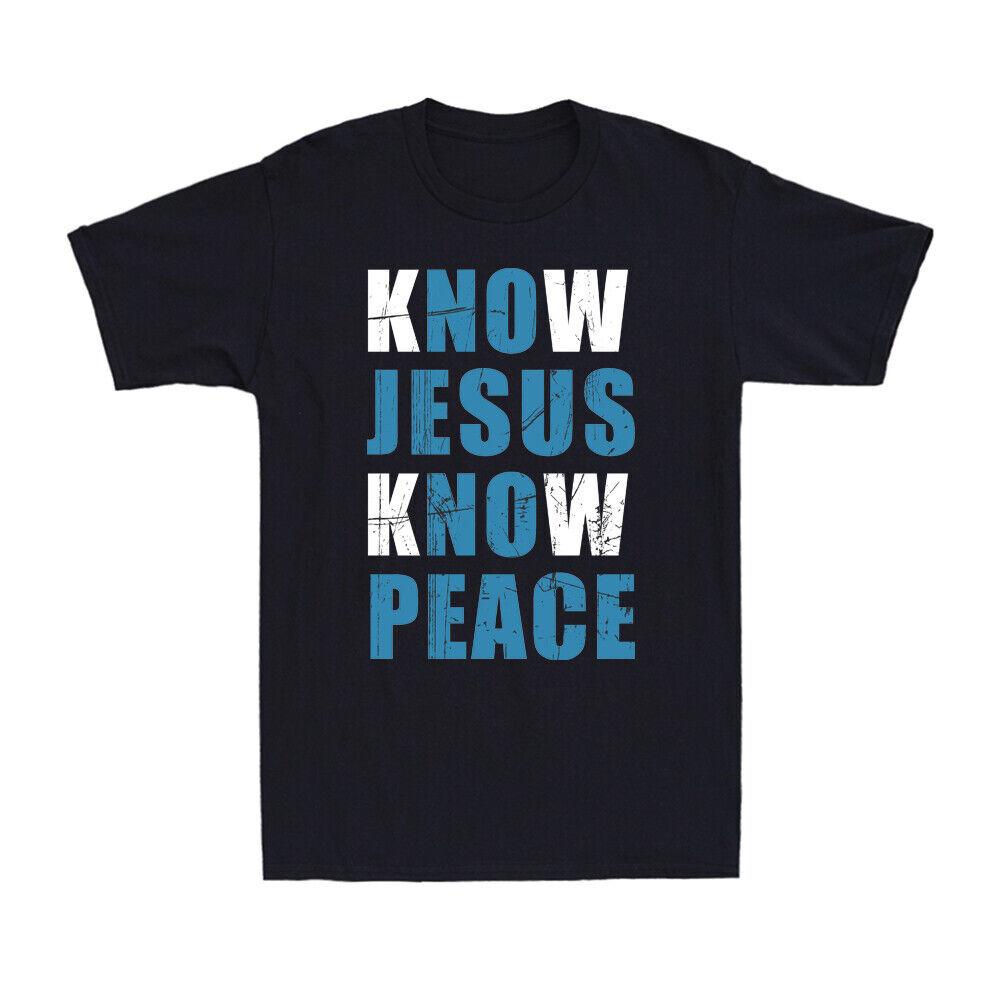 No Jesus No Peace Shirt Funny Christian Faith Religious Vintage Unisexs Tshirt S