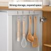 1PC Non perforated and non adhesive double S-shaped hooks dormitory hooks kitchen cabinet door back hooks