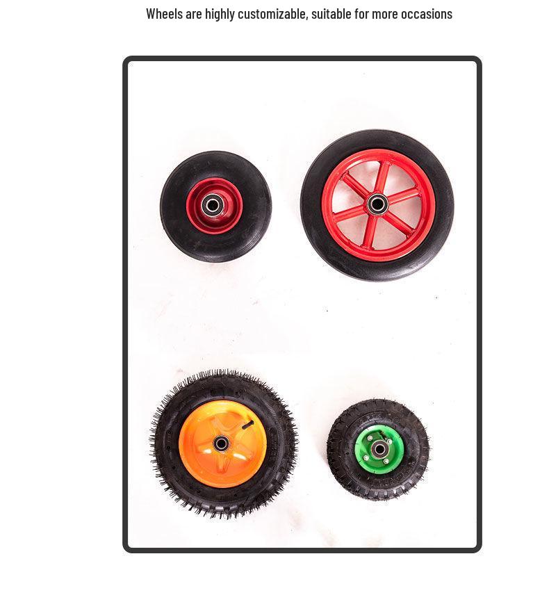 Heavy-Duty Two-Wheeled Handcart for Construction and Warehouse Use