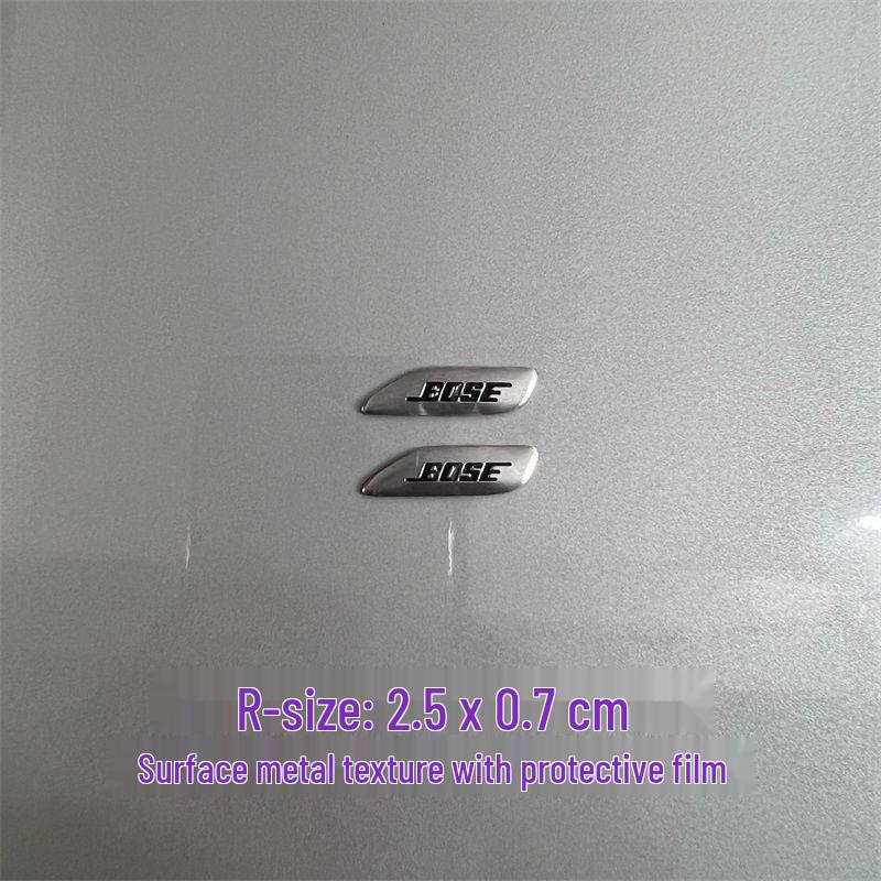 Dekorative Metallaufkleber für Auto-Audio-Lautsprecher von Bose, Harman Kardon, JBL.