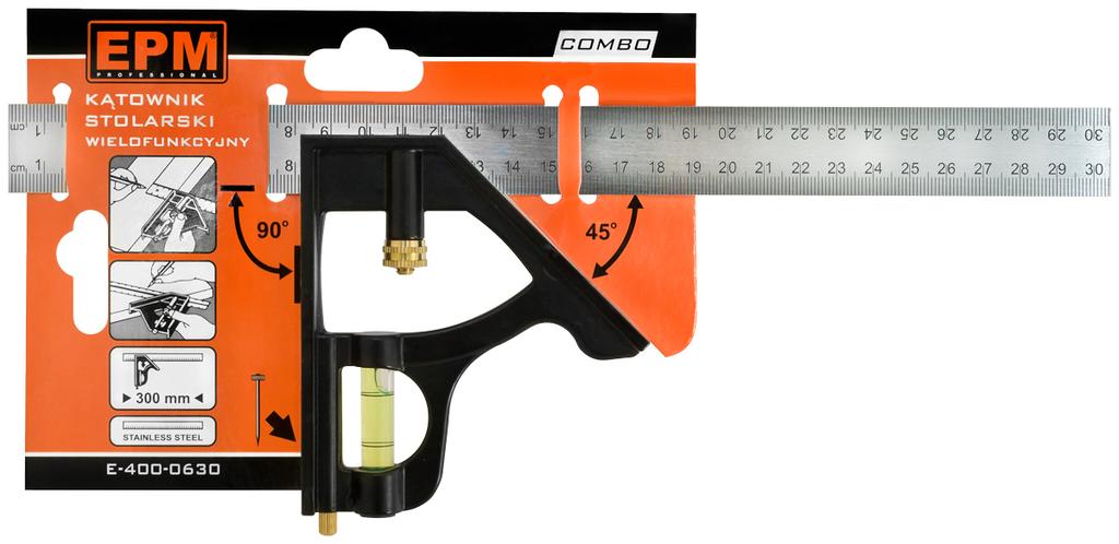 Combo Multifunctional Carpentry Square 300Mm - E-400-0630