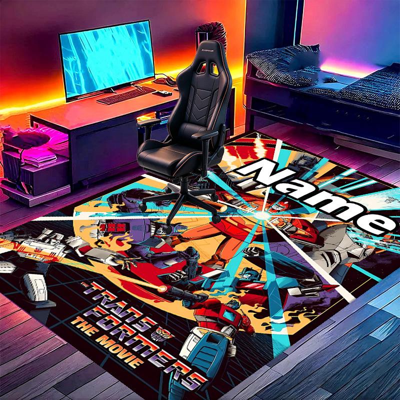 Tappeto Personalizzato con Stampa Transformers, Tappeto Versatile per Arredo Casa, per Sala Giochi, Appartamento, Balcone, Ingresso, Corridoio Regalo