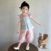 Girl's Summer Cute Rabbit Lace Set 2026 New Style Baby Girl's Elegant Doll Neck Small Flying Sleeve Two Piece Set