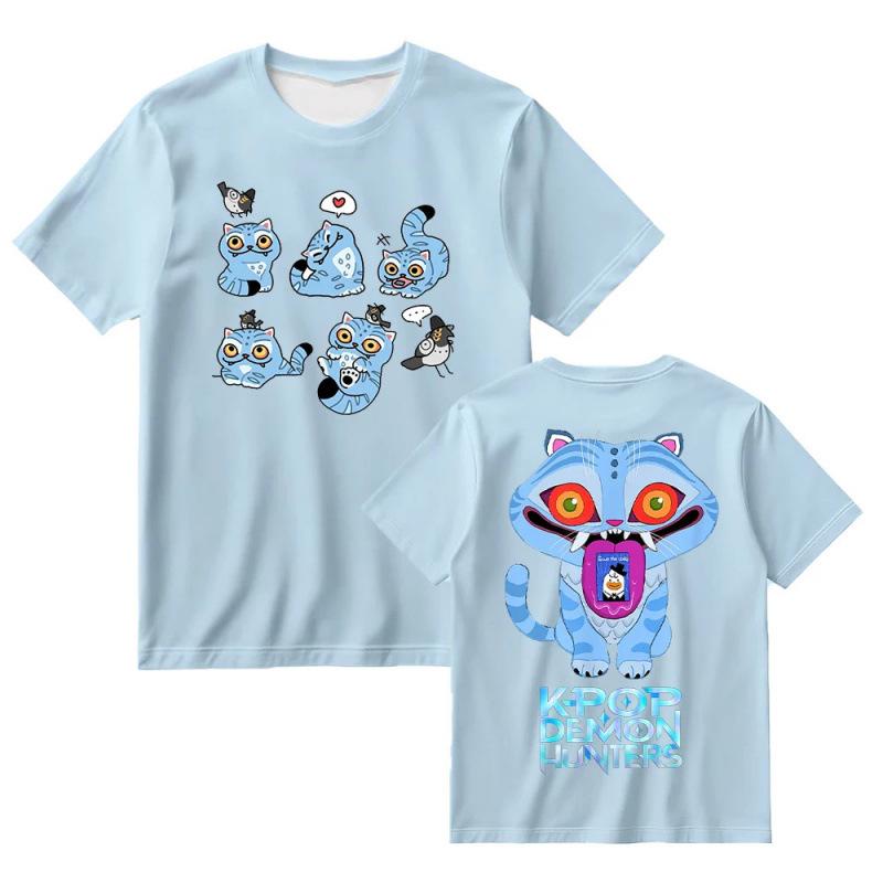 Fashion Women T-Shirt Kpop Demon Hunter Graphic T Shirts Cute Tiger S