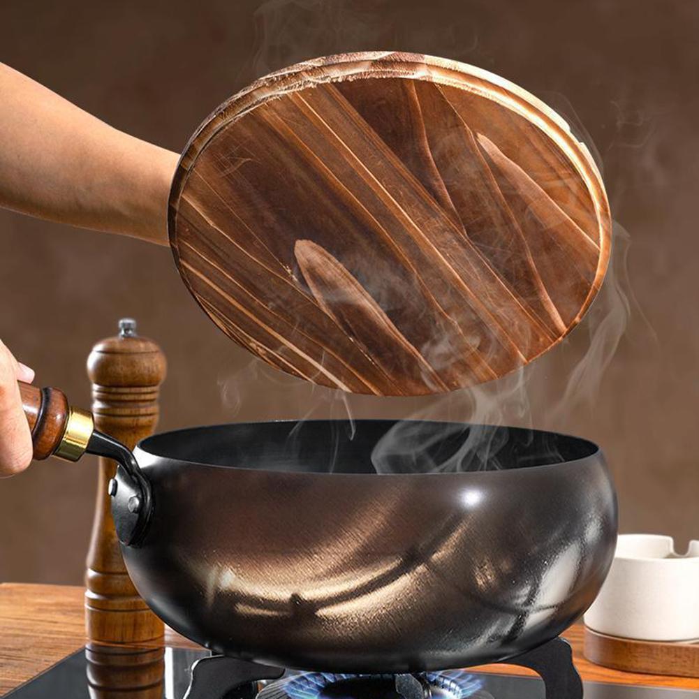 26.5*13.5*27.5cm Iron Pot Big Belly Pots Pure Hand Forged Small Frying Pan Uncoated Iron Pot Kitchen Cooking Tools Sets Cookware
