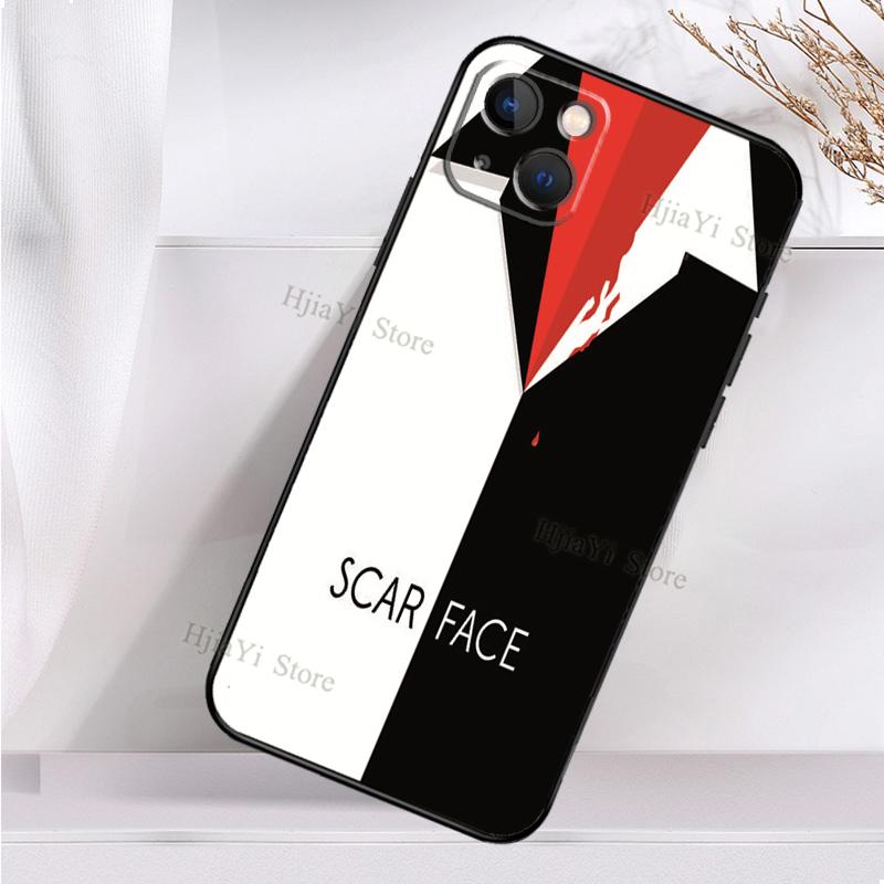 Pouzdro Scarface Al Pacino Tony Montana pro iPhone 13 12 11 14 Pro XS Max X XR 7 8 Plus SE2 12 13 Mini Zadní kryt Telefon