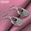 925 Sterling Silver Fashion Pattern Earrings Wedding Jewelry