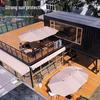 Park Double-Head Sunshade: Large Outdoor Patio, Beach & Street Umbrella with Three-Head Design for Balcony & Terrace