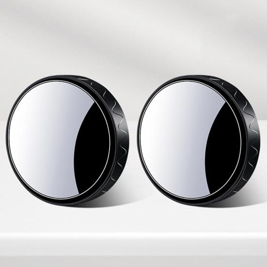 Wide Field of View Mirror 1 Pair Car Rearview Blind Spot Mirror, 360 Degree Adjustable Suction Cup Small Auxiliary Round Convex Glass Angle