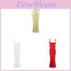Milk Silk Sleeveless Evening Dress With 3d Floral Embellishments For Party And Gala