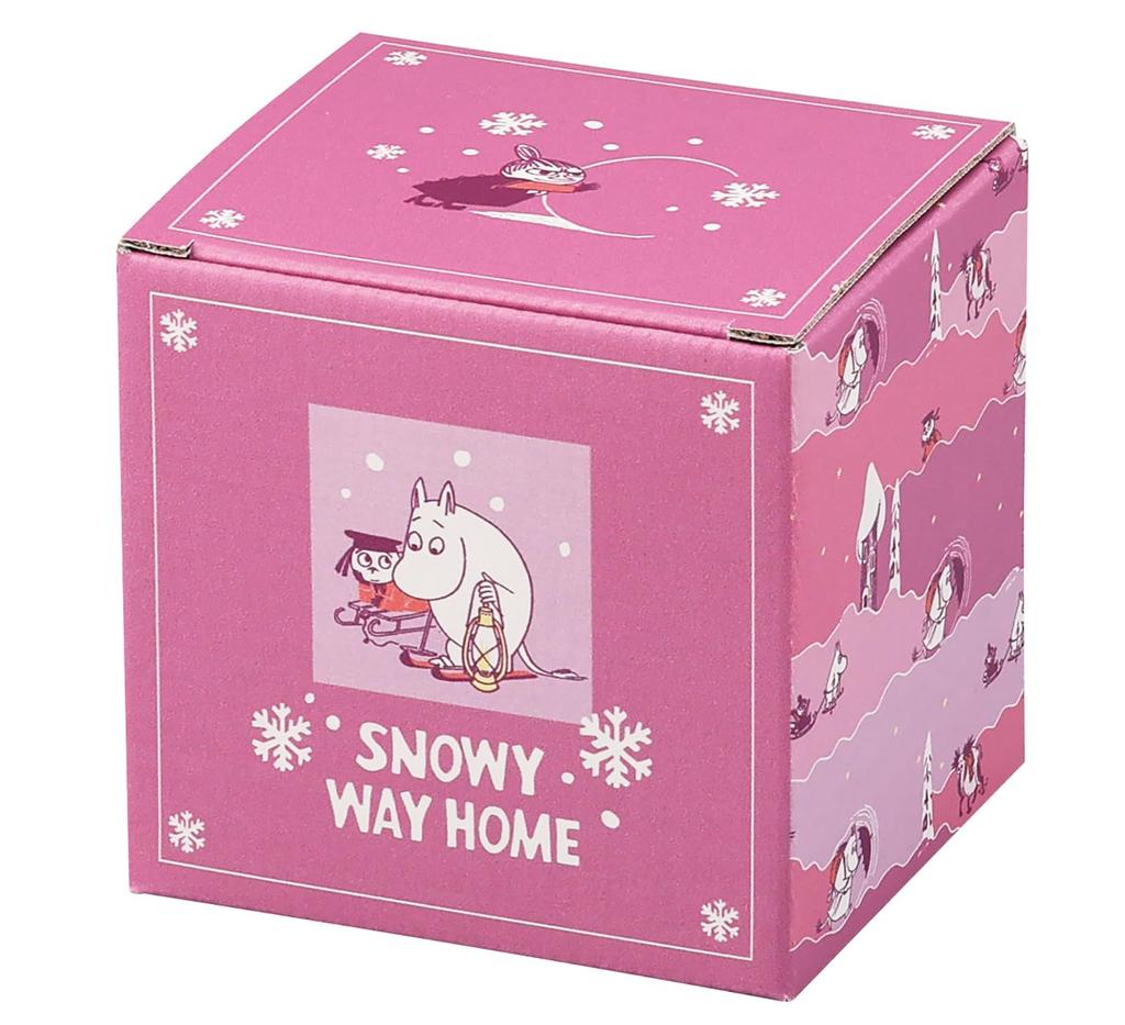 Yamaka Shoten MOOMIN Snowy Way Home Mug, 300ml, Diameter: Approx. 9x9cm, Little My, Pink, Gift for Women, Birthday, Tableware, MM12002-11