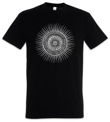Maya Sonne Herren T-Shirt Sonne Mystik Mystisch Azteken Ureinwohner Amerikanischer Indianer