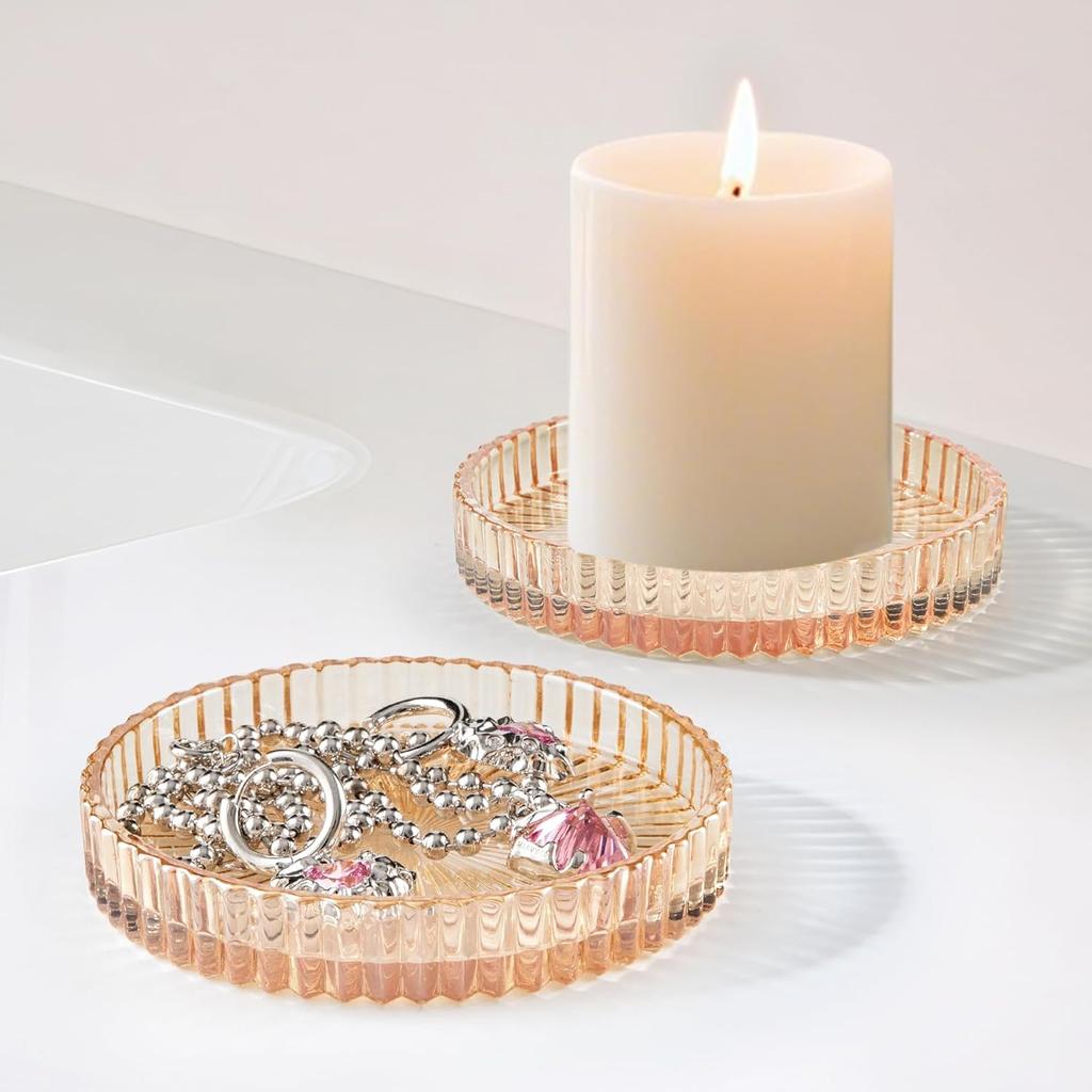 1 Packung Glas-Wattestäbchenhalter Spender Set Badezimmer-Organizer für Wattestäbchen Wattepads Klare Gläser Make-up-Aufbewahrung Badezimmerzubehör