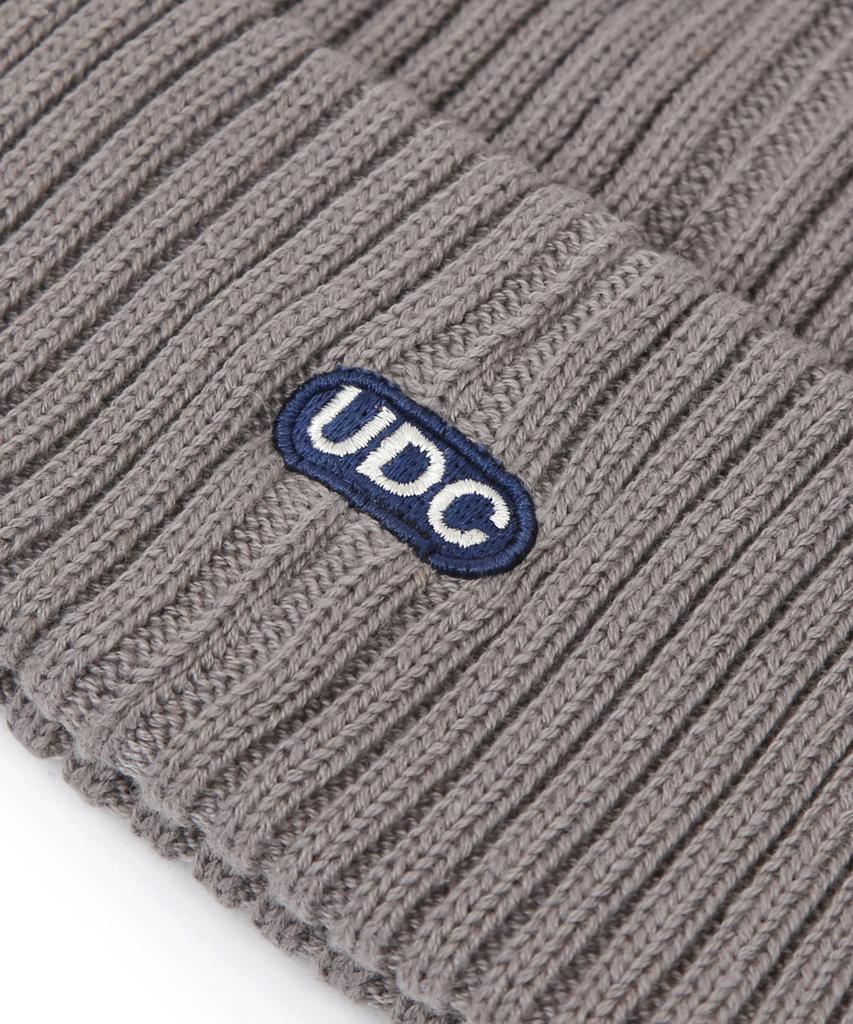Eondeokeonteulol All-Season Thin Long Beanie Cotton Knit Unisex Logo Beanie Hat Beanie / College Crew / M Charcoal