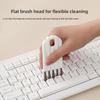Multi-Purpose Cleaning Brush Keyboard Gap, Cup Lid, and Bottle Cap Cleaner Plastic, White/Gray