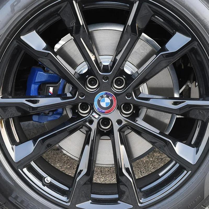 BMW 3D Emblem Center Caps Set of 4 Snap-on ABS Plastic Hub Covers 56mm/68mm for BMW SUV Sedan Auto Accessories