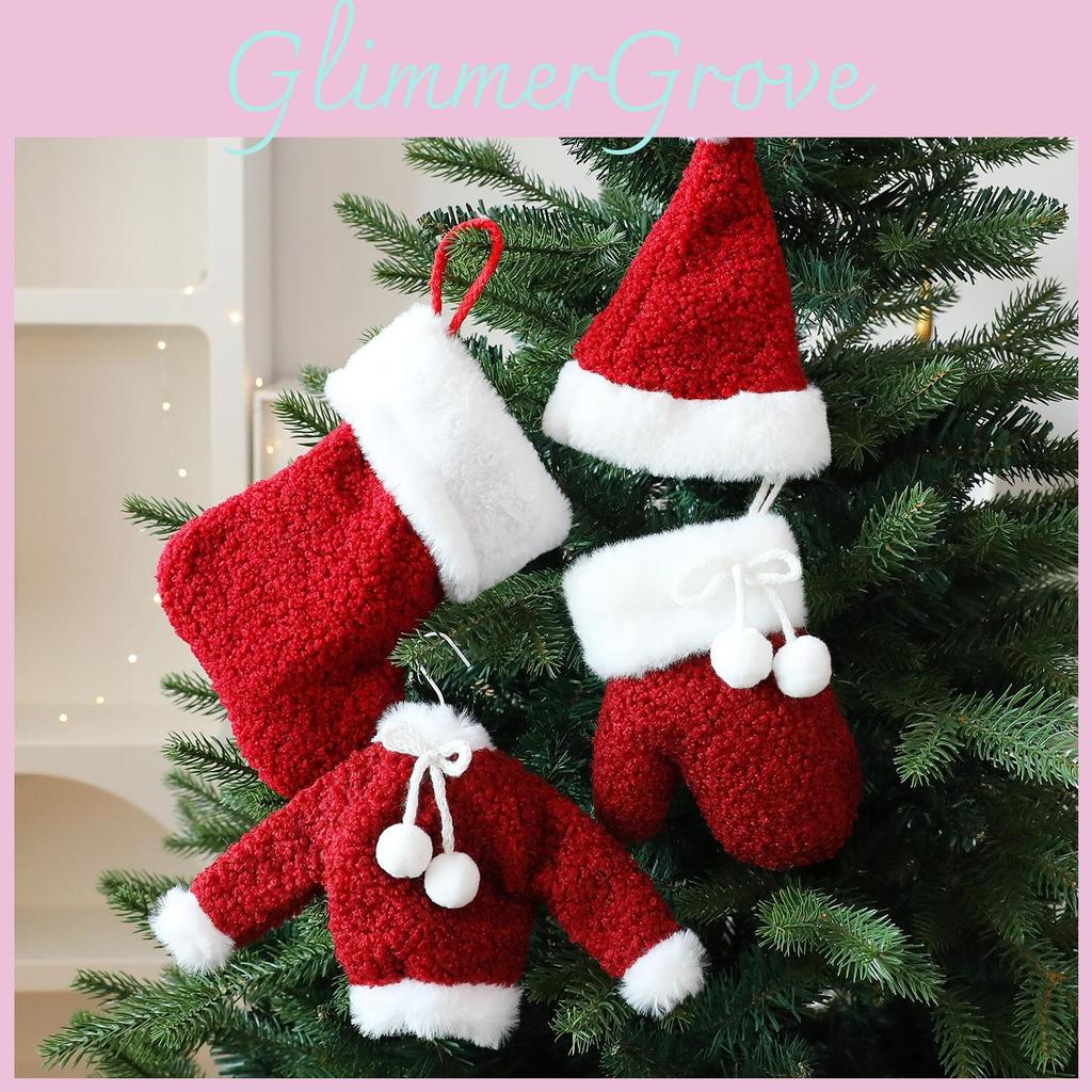 Christmas Costume Accessories Set With Socks Hat Gloves For Family Celebrations