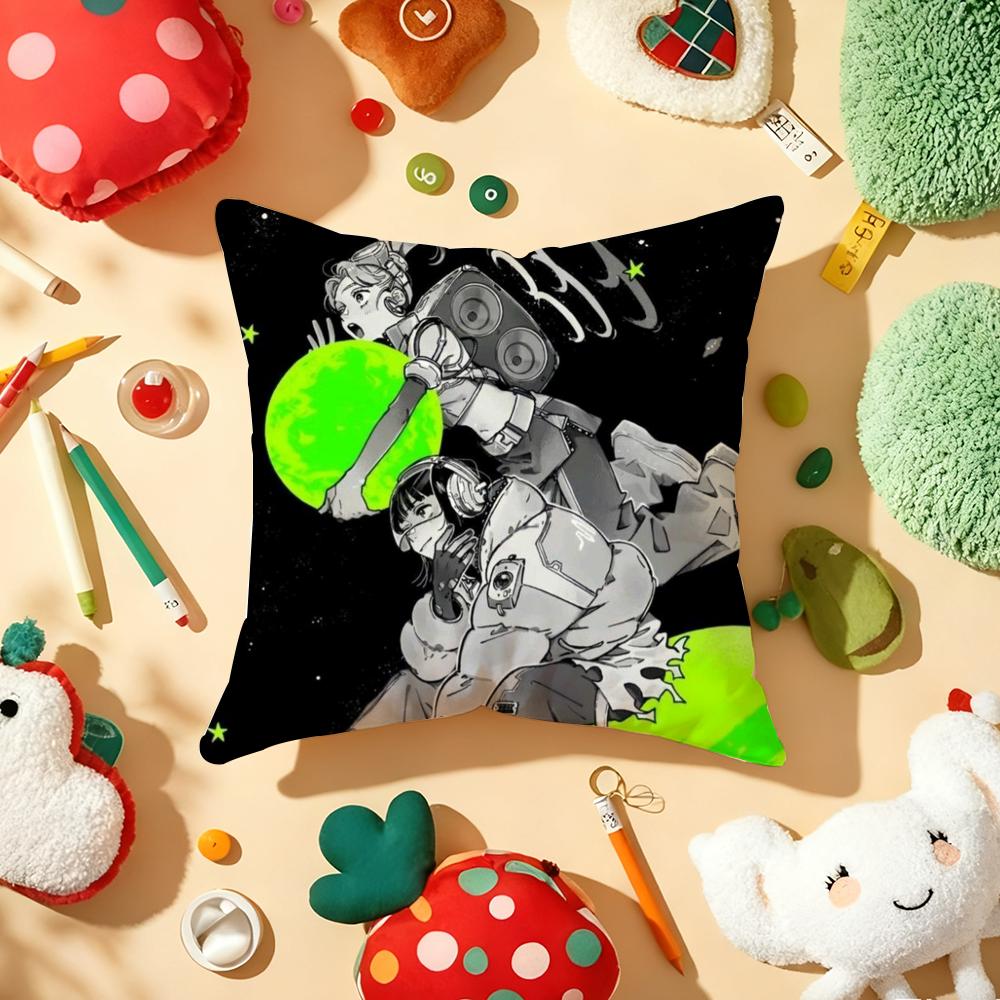 Cushion Cover Plush Fabric Soft Double-Sided Printed Sofa Warm Winter Home Gift Pillow Aya O-Oosawa Koga M-Mitsuki Stickers