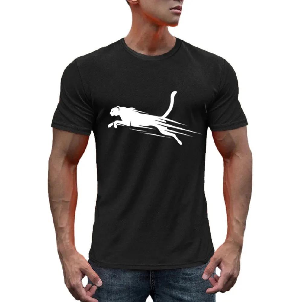 New Men'S T-Shirt Summer Quick-Drying Fitness T-Shirt Simple Fashion Casual O-Neck Loose Breathable Mesh Oversized Sports Top