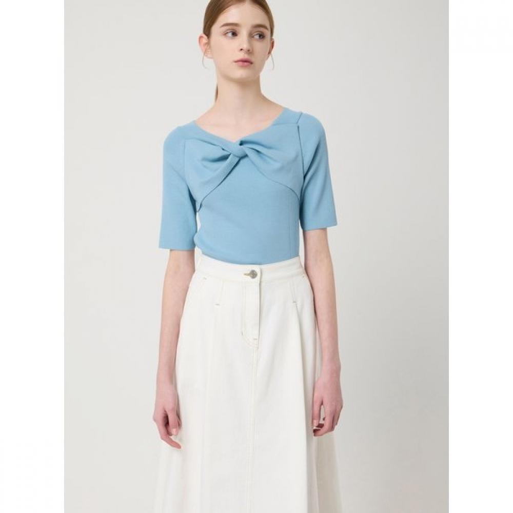 Cc Collect Twisted Off Shoulder Pullover C252ksk033 IV (ivory)/FREE