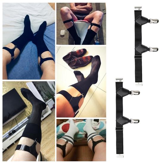 Sock Garters Belt Holders for Men Women Adjustable Non-Slip Sock Strap Suspenders Calf