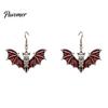 Cool Niche Jewelry for Parties Gothic Bat Halloween Accessory, Vintage Punk Necklace, Viking Spooky Spider Web Earrings Style Dangle Drop Cosplay