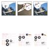 3 Sets Landing Gear Wheel Kit Model Airplane Accessories RC Spare Parts Nylon Shock Absorbing