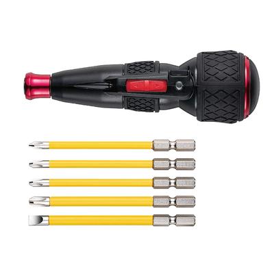 VESSEL Elektrisk Bollgreppsskruvmejsel med 5 Dendoraboru-bits, 220USB-5