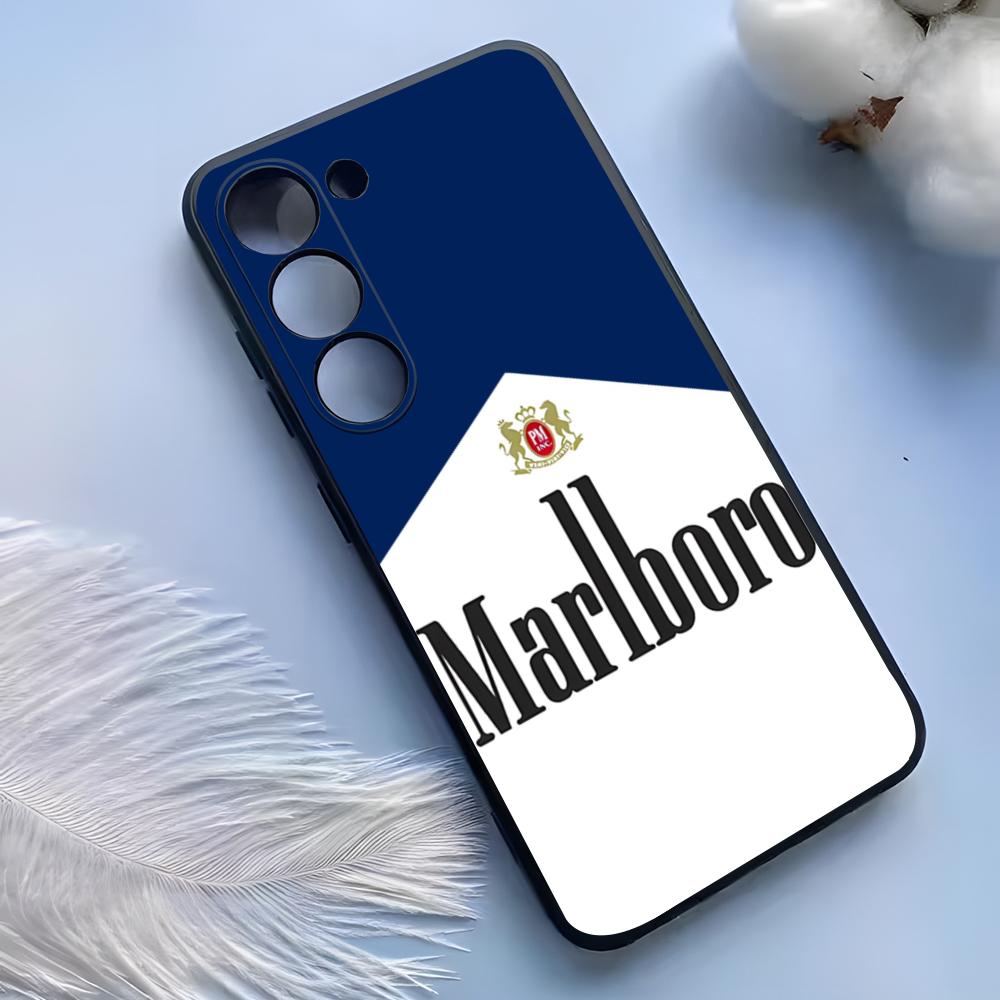 Custodia per Telefono Sigaretta-M-Marlboross Per Samsung S25 Ultra S24 S23 S22 S21 S20 Plus Fe Galaxy A54 A53 A34 A25 Copertura in Silicone