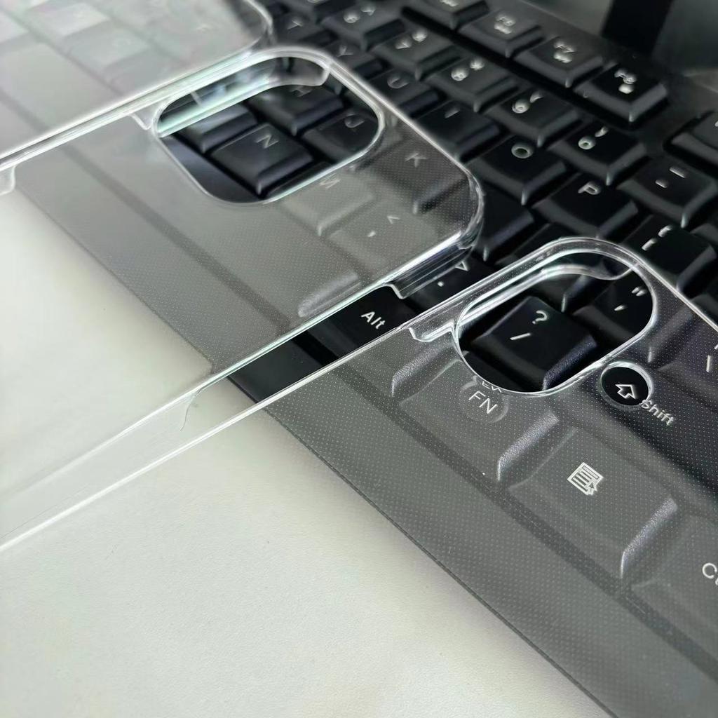 Applicable To IPhone16 Promax Protective Case Transparent Half-pack Pc Hard Shell Apple 16 Mobile Phone Case