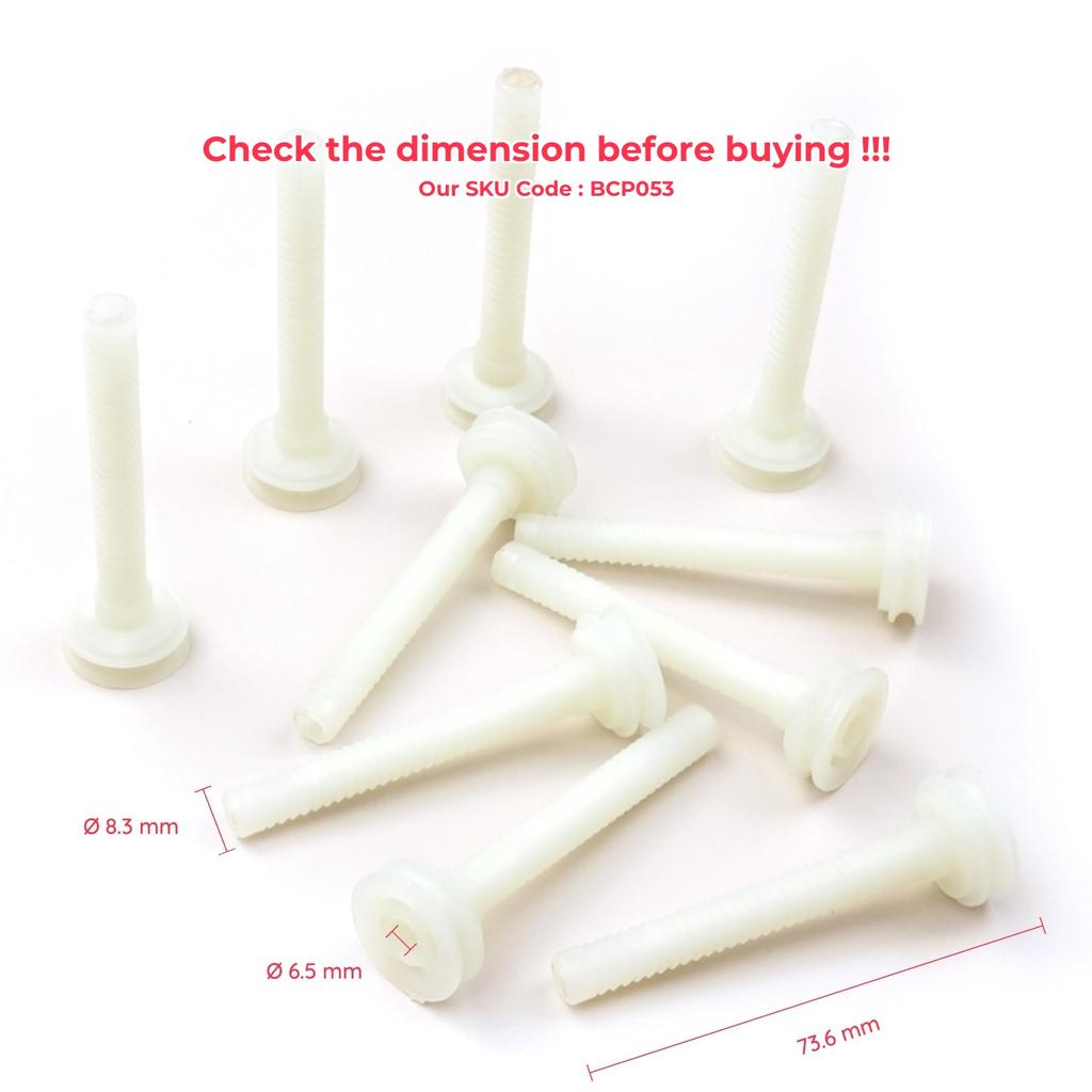 ESC Auto Parts ECP053 10 Pieces Cable End Rope Dowel for Window Regulator Winder Mechanism Type BCP053 Fast Handling